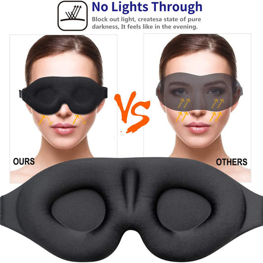 Blackout 3D Sleep Mask – 0% Light Transmittance + 0 Lux Light Penetration